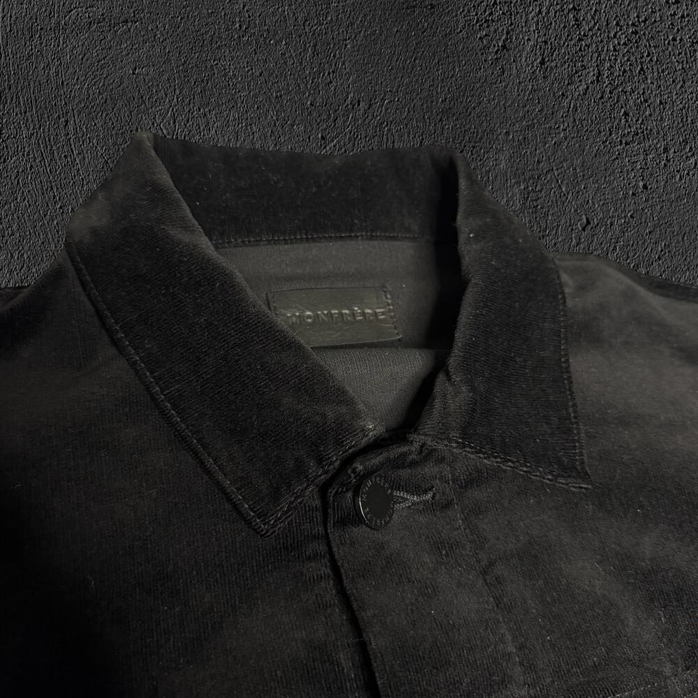 Monfrere black noir dean slim corduroy trucker jacket - Picture 4 of 9